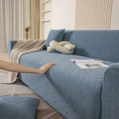 High Quality Small Leaf Sofa Cover Soft and Durable Fabric with Elegant Leaf Pattern Perfect for Living Room Decor Comfortable and Protective Slipcover Easy to Install and Machine Washable