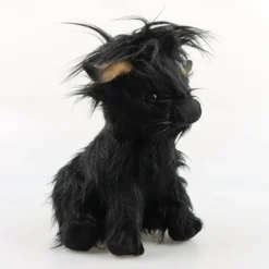 Highland Cow Brown Stuffed Animal Soft Toy Gift for Kids Naturli Eco-Friendly Plush 9.8 Inches