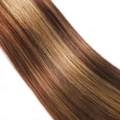 Highlight Hair Bundles Virgin Straight Human Hair 3 Bundles Ombre Honey Blonde P4/27 Color