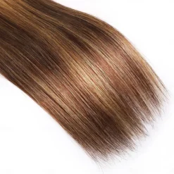 Highlight Hair Bundles Virgin Straight Human Hair 3 Bundles Ombre Honey Blonde P4/27 Color