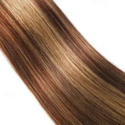 Highlight Human Hair P4/27 Hair Straight 1 Bundles 10-30 Inch Hair Extension Human Hair