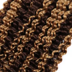 Highlight P4/27 Deep Wave Hair Bulk Human Hair For Braiding 10-28 Inch 100% Unprocessed No Weft Human Hair Extensions 100g/pc