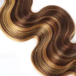 Highlight Piano Human Hair P4/27 Hair Body Wave 1 Bundles 10-30 Inch Hair Extension Human Hair