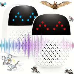 High-Power Acoustic Pulse Ultrasonic Mouse & Mosquito Repeller – Indoor Insect Deterrent Device for Home Protection