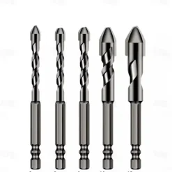 High-Strength Eccentric Twist Drill Bit Set - High-Speed Steel for Wood, Plastic, and Metal - Versatile and Durable Threading Tool - 6mm, 8mm, 10mm, 12mm Sizes Available