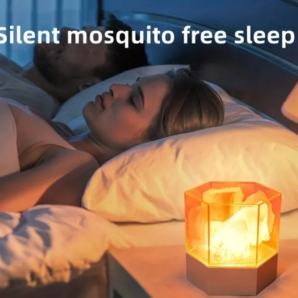 Himalayan Salt Lamp Natural Crystal Salt Rock Lamp for Warm Peaceful and Romantic Night Light Modern Healthy Decorative Indoor Home Lighting