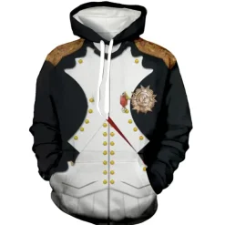 Historical Figure Napoléon Bonaparte Cosplay Costume Hoodie Anime Graphic 3D Printing Harajuku Graphic For Men's Women's Adults' Back To School