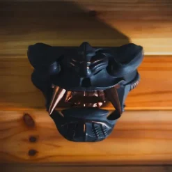 Holder Stand Display Rack Oni Katana Japanese Samurai Sword Black Wall Mask