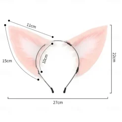 Hongxue Wolf Ear Hair Hoop Cos Plush Wolf Tail Fox Tail Set Cosplay Comic Exhibition Dressing Cosplay Accessories