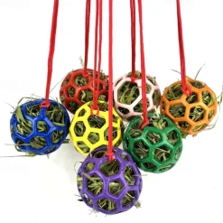 Horse Feeding Toy Ball Hanging Horse Toy Stable Feeding Ball, Stretch Resistant TPR Hay Feeder Toy Ball