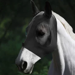 Horse Fly Masks with Ears Head Fly Masks for Horses Smooth Elastic UV Protection Cover from Summer Insect Pests 1PCS