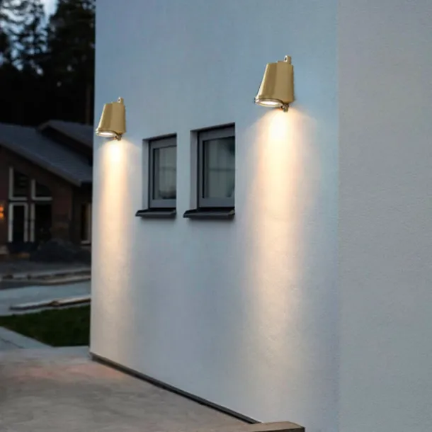 Horseshoe shaped industrial outdoor wall lamp black copper natural silver warm light neutral light waterproof wall lamp IP65 suitable for outdoor walls gardens porch corridors AC85-265V