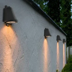 Horseshoe shaped industrial outdoor wall lamp black copper natural silver warm light neutral light waterproof wall lamp IP65 suitable for outdoor walls gardens porch corridors AC85-265V