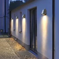 Horseshoe shaped industrial outdoor wall lamp black copper natural silver warm light neutral light waterproof wall lamp IP65 suitable for outdoor walls gardens porch corridors AC85-265V