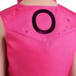 Hot Pink Cowgirl Set Doll Movie Cosplay Costume Masquerade Girls' Movie Cosplay Retro Vintage Vest Pants Scarf Masquerade Halloween