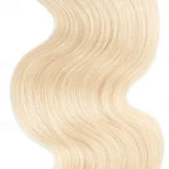 Human Hair Blonde 613# Body Wave 1 Bundles Of 10-30 Inch hair Extensions
