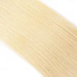 Human Hair Extensions Seamless 613# Golden Blonde Hair Tape In Straight Hair 18Inch 60g 20Pcs