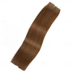 Human Hair Extensions Seamless 4# Brown Color Hair Tape In Straight Hair 18Inch 60G 20Pcs