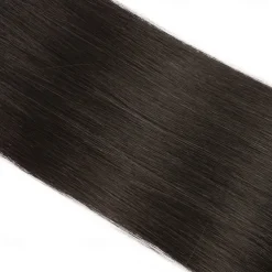 Human Hair Extensions Seamless 1# Black Tape In Straight Hair 18Inch 60G 20Pcs