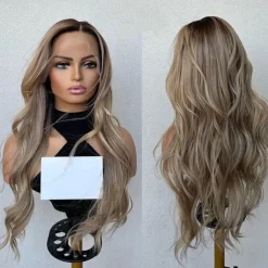 Human Hair 13x4 Lace Front Wig Free Part Brazilian Hair Wavy Multi-color Wig 130% 150% Density with Baby Hair Highlighted / Balayage Hair Glueless For Women Long Human Hair Lace Wig