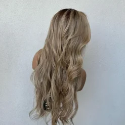 Human Hair 13x4 Lace Front Wig Free Part Brazilian Hair Wavy Multi-color Wig 130% 150% Density with Baby Hair Highlighted / Balayage Hair Glueless For Women Long Human Hair Lace Wig