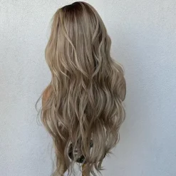 Human Hair 13x4 Lace Front Wig Free Part Brazilian Hair Wavy Multi-color Wig 130% 150% Density with Baby Hair Highlighted / Balayage Hair Glueless For Women Long Human Hair Lace Wig