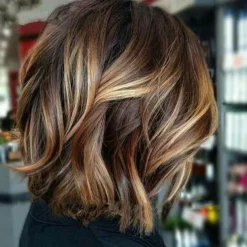 Human Hair 13x4 Lace Front Wig Short Bob Brazilian Hair Wavy Multi-color Wig 130% 150% Density with Baby Hair Natural Hairline Pre-Plucked For Women Short Human Trendiest Haircuts