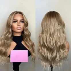 Human Hair 13x4 Lace Front Wig Free Part Brazilian Hair Wavy Blonde Multi-color Wig 130% 150% Density Highlighted / Balayage Hair Glueless For Women Long Human Hair Lace Wig