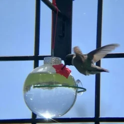 Hummingbird Feeders for Outdoors Portable Applies to All Birds, Bottle Hanging Humming Bird Feeder Outside, Leak-Proof Easy to Clean and Fill, with 3 Feeding Port