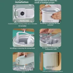 Ice Cream Maker Portable Restaurant Make Delicious Ice Cream Sorbet and Frozen Yoghurt