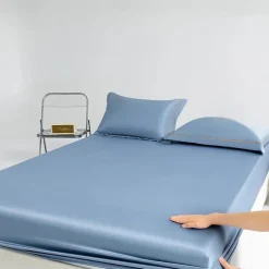 Ice Silk Bed Sheet One-piece Comfortable Summer Cool Bed Cover Mattress Cover Dust Cover Protection