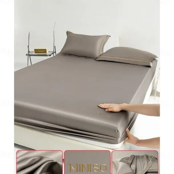 Ice Silk Bed Sheet One-piece Comfortable Summer Cool Bed Cover Mattress Cover Dust Cover Protection