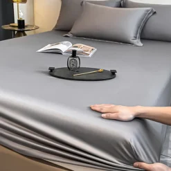 Ice Silk Bed Sheet Single Piece Summer Ice Silk Bed Cover Simmons Mattress Protector Bed Cover Three Piece Set