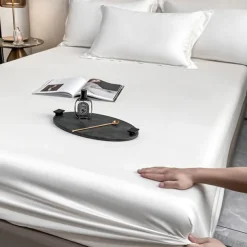 Ice Silk Bed Sheet Single Piece Summer Ice Silk Bed Cover Simmons Mattress Protector Bed Cover Three Piece Set