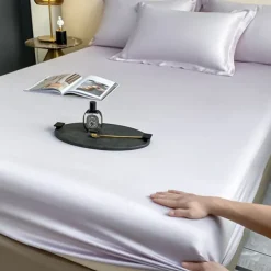 Ice Silk Bed Sheet Single Piece Summer Ice Silk Bed Cover Simmons Mattress Protector Bed Cover Three Piece Set