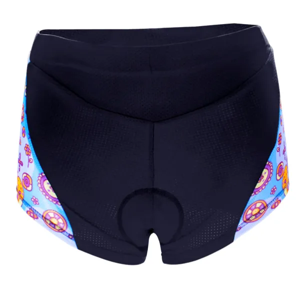 ILPALADINO Women's Cycling Under Shorts Cycling Shorts Bike Shorts Padded Shorts Chamois Bottoms 3D Pad Quick Dry Anatomic Design Sports Floral Botanical Spandex Elastane Lycra Black Road Bike