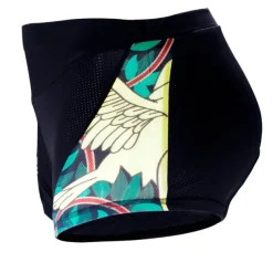 ILPALADINO Women's Cycling Under Shorts Cycling Shorts Bike Shorts Padded Shorts Chamois Bottoms 3D Pad Quick Dry Anatomic Design Sports Floral Botanical Spandex Elastane Lycra Black Road Bike