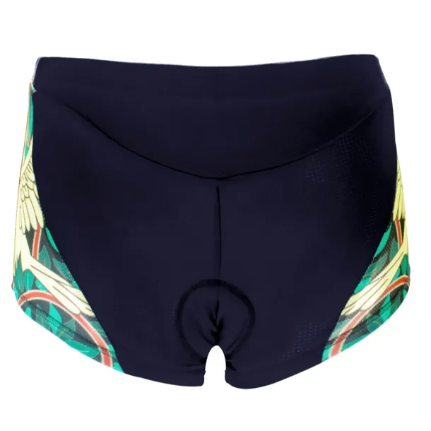 ILPALADINO Women's Cycling Under Shorts Cycling Shorts Bike Shorts Padded Shorts Chamois Bottoms 3D Pad Quick Dry Anatomic Design Sports Floral Botanical Spandex Elastane Lycra Black Road Bike