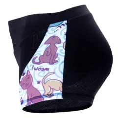 ILPALADINO Women's Cycling Under Shorts Cycling Shorts Bike Shorts Padded Shorts Chamois Bottoms 3D Pad Quick Dry Anatomic Design Sports Floral Botanical Spandex Elastane Lycra Black Road Bike