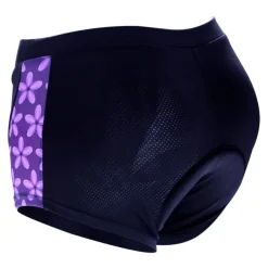 ILPALADINO Women's Cycling Under Shorts Cycling Shorts Bike Shorts Padded Shorts Chamois Bottoms 3D Pad Quick Dry Anatomic Design Sports Floral Botanical Spandex Elastane Lycra Black Road Bike