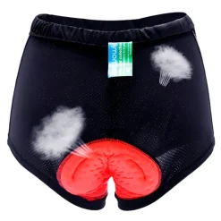 ILPALADINO Women's Cycling Under Shorts Cycling Shorts Bike Shorts Padded Shorts Chamois Bottoms 3D Pad Quick Dry Anatomic Design Sports Floral Botanical Spandex Elastane Lycra Black Road Bike