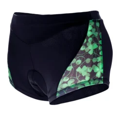 ILPALADINO Women's Cycling Under Shorts Cycling Shorts Bike Shorts Padded Shorts Chamois Bottoms 3D Pad Quick Dry Anatomic Design Sports Floral Botanical Spandex Elastane Lycra Black Road Bike