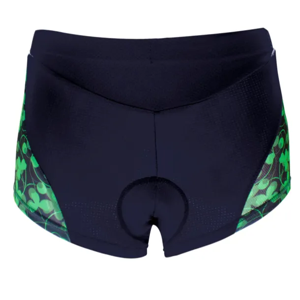 ILPALADINO Women's Cycling Under Shorts Cycling Shorts Bike Shorts Padded Shorts Chamois Bottoms 3D Pad Quick Dry Anatomic Design Sports Floral Botanical Spandex Elastane Lycra Black Road Bike