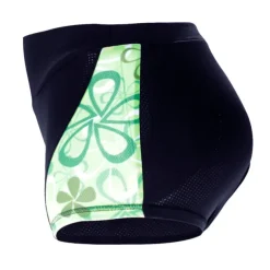 ILPALADINO Women's Cycling Under Shorts Cycling Shorts Bike Shorts Padded Shorts Chamois Bottoms 3D Pad Quick Dry Anatomic Design Sports Floral Botanical Spandex Elastane Lycra Black Road Bike