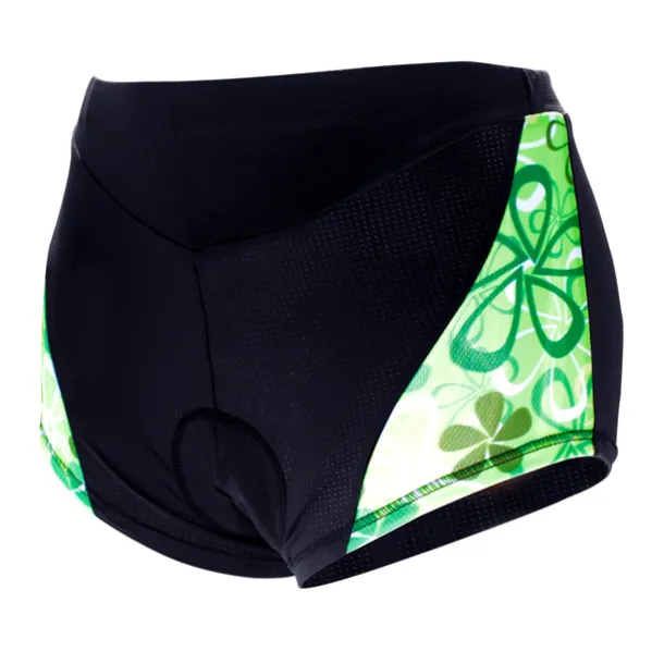 ILPALADINO Women's Cycling Under Shorts Cycling Shorts Bike Shorts Padded Shorts Chamois Bottoms 3D Pad Quick Dry Anatomic Design Sports Floral Botanical Spandex Elastane Lycra Black Road Bike