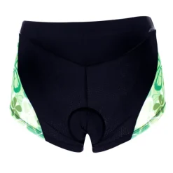 ILPALADINO Women's Cycling Under Shorts Cycling Shorts Bike Shorts Padded Shorts Chamois Bottoms 3D Pad Quick Dry Anatomic Design Sports Floral Botanical Spandex Elastane Lycra Black Road Bike