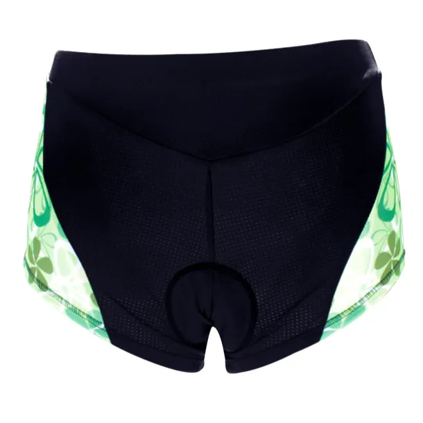 ILPALADINO Women's Cycling Under Shorts Cycling Shorts Bike Shorts Padded Shorts Chamois Bottoms 3D Pad Quick Dry Anatomic Design Sports Floral Botanical Spandex Elastane Lycra Black Road Bike