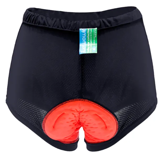 ILPALADINO Women's Cycling Under Shorts Cycling Shorts Bike Shorts Padded Shorts Chamois Bottoms 3D Pad Quick Dry Anatomic Design Sports Floral Botanical Spandex Elastane Lycra Black Road Bike