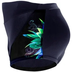 ILPALADINO Women's Cycling Under Shorts Cycling Shorts Bike Shorts Padded Shorts Chamois Bottoms 3D Pad Quick Dry Anatomic Design Sports Floral Botanical Spandex Elastane Lycra Black Road Bike