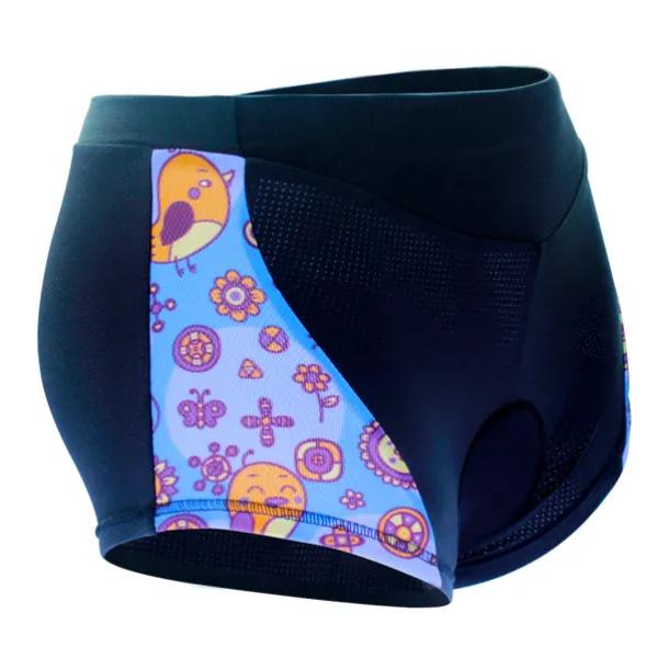 ILPALADINO Women's Cycling Under Shorts Cycling Shorts Bike Shorts Padded Shorts Chamois Bottoms 3D Pad Quick Dry Anatomic Design Sports Floral Botanical Spandex Elastane Lycra Black Road Bike